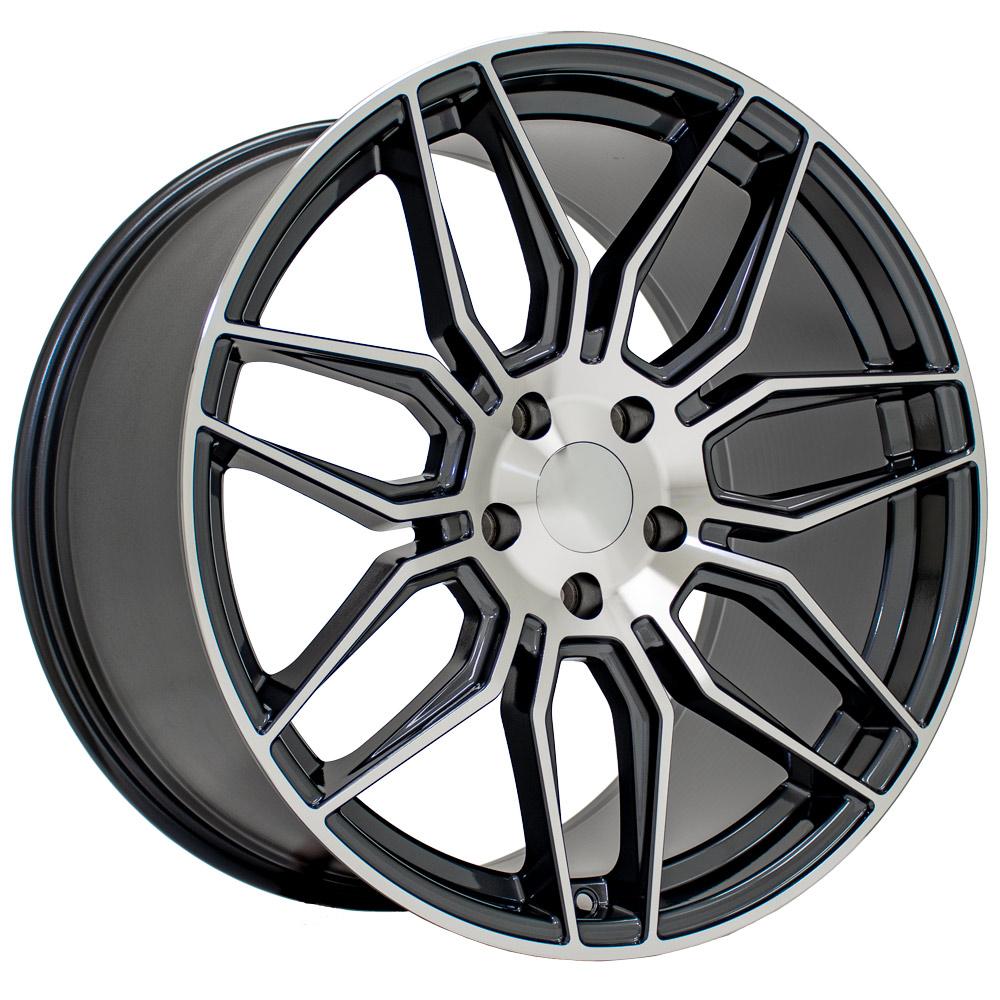 20" Replica CV03D fits Chevrolet C8 Corvette 20x11 Gunmetal Machined-SR1 Performance