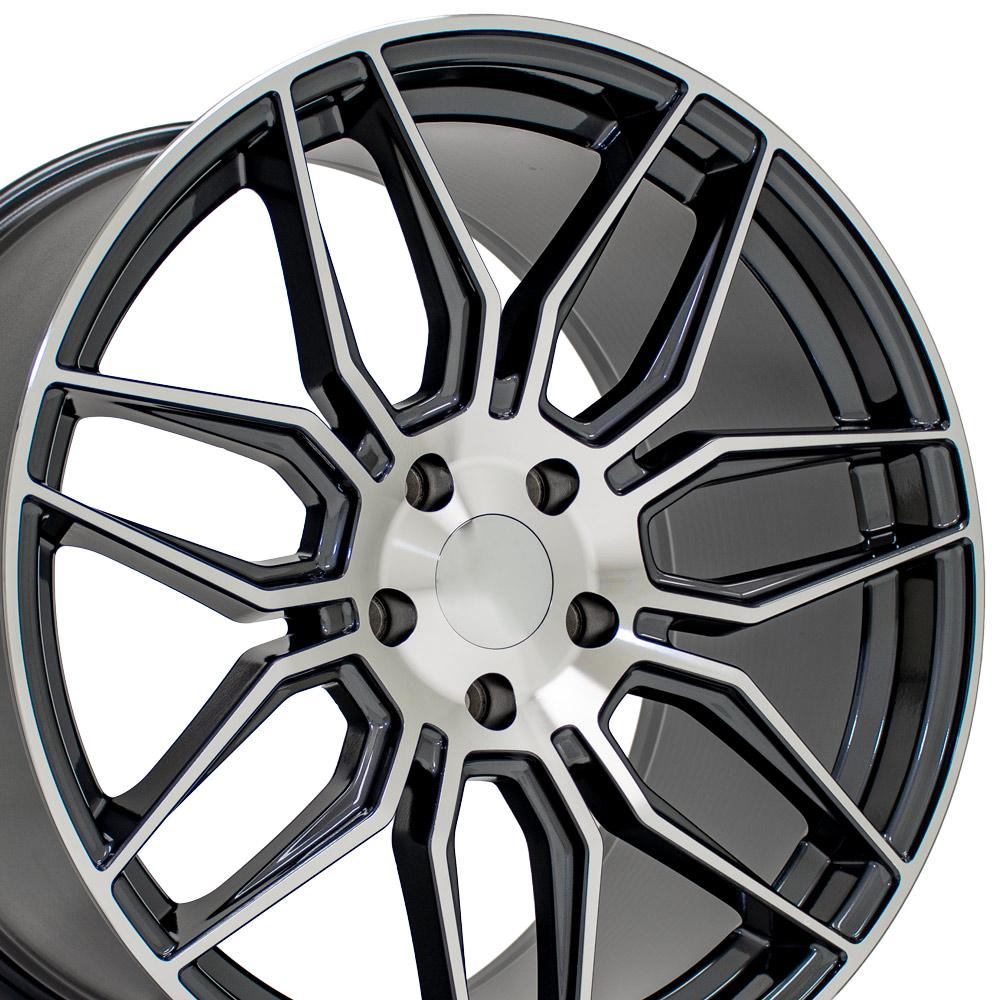 20" Replica CV03D fits Chevrolet C8 Corvette 20x11 Gunmetal Machined-SR1 Performance