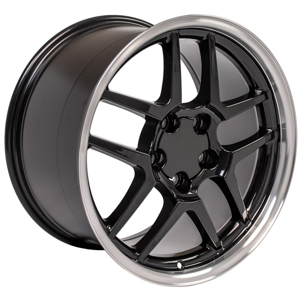 18" Replica CV04 fits Chevrolet Corvette C5 Z06 18x10.5 Black-SR1 Performance