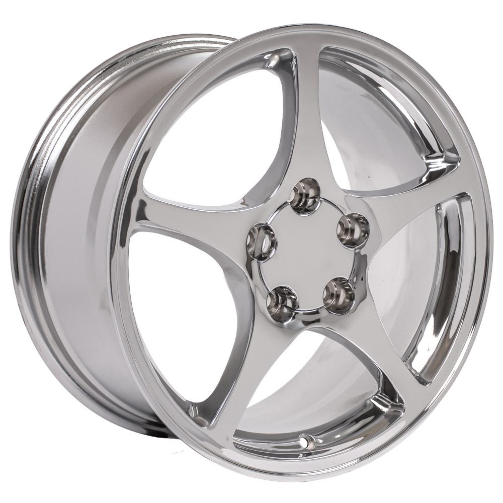 17" Replica CV05 fits Chevrolet Corvette C5 17x8.5 Chrome-SR1 Performance