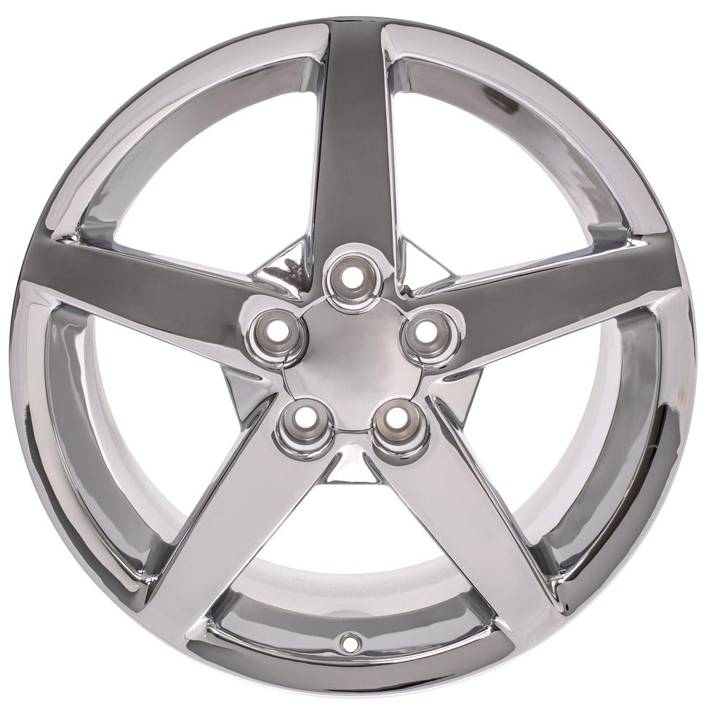 18" Replica CV06 fits Chevrolet Corvette C6 18x9.5 Chrome-SR1 Performance