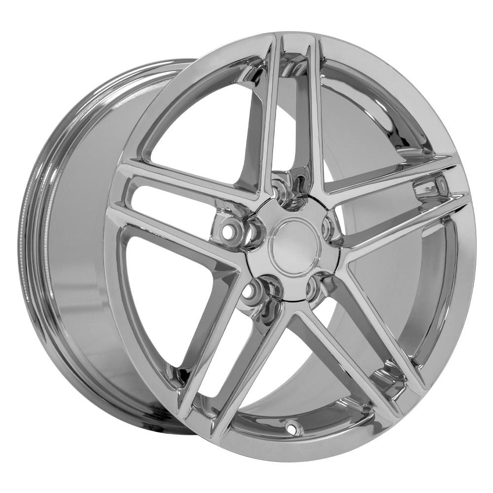 17" Replica CV07A fits Chevrolet Corvette C6 Z06 17x9.5 Chrome-SR1 Performance