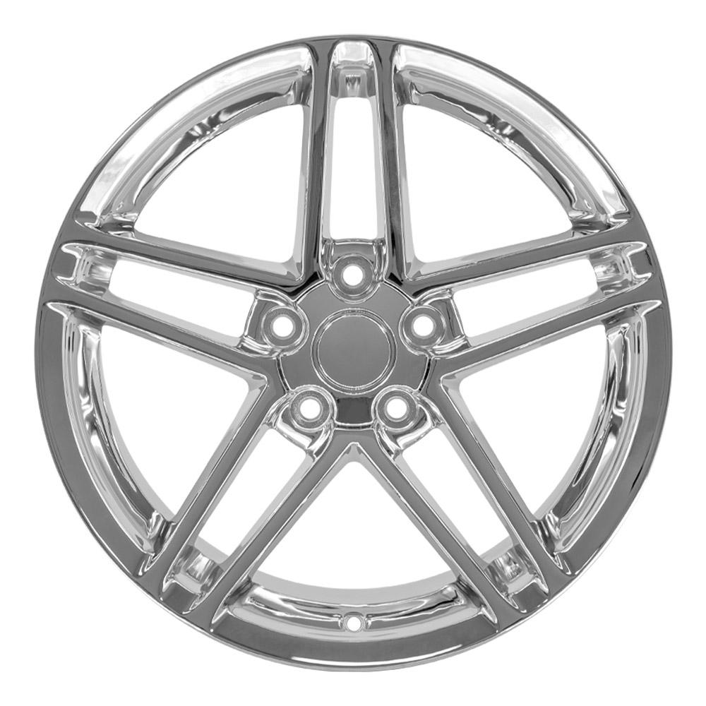 18" Replica CV07A fits Chevrolet Corvette C6 Z06 18x10.5 Chrome-SR1 Performance
