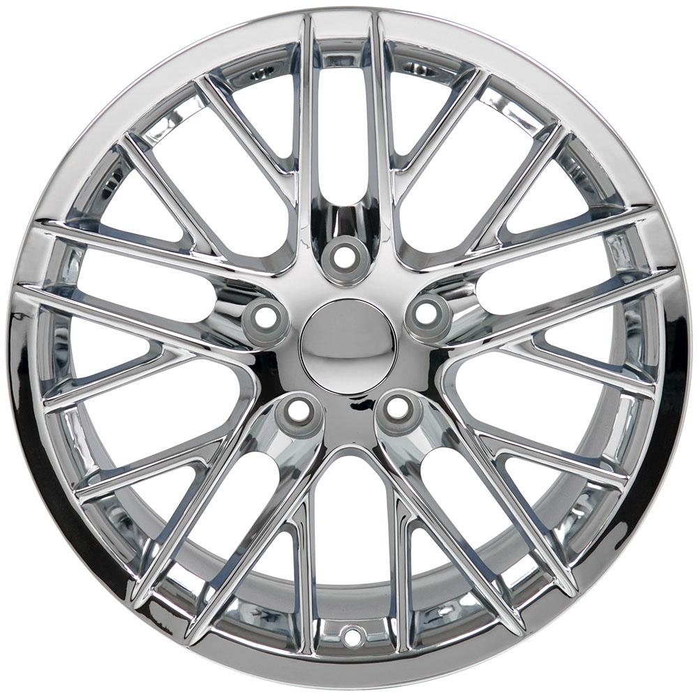 18" Replica CV08A fits Chevrolet Corvette C6 ZR1 18x10.5 Chrome-SR1 Performance