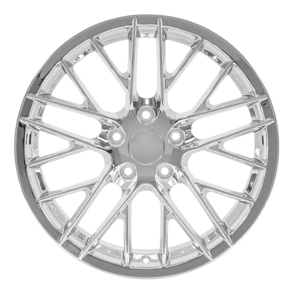 18" Replica CV08B fits Chevrolet Corvette C6 ZR1 18x8.5 Chrome-SR1 Performance