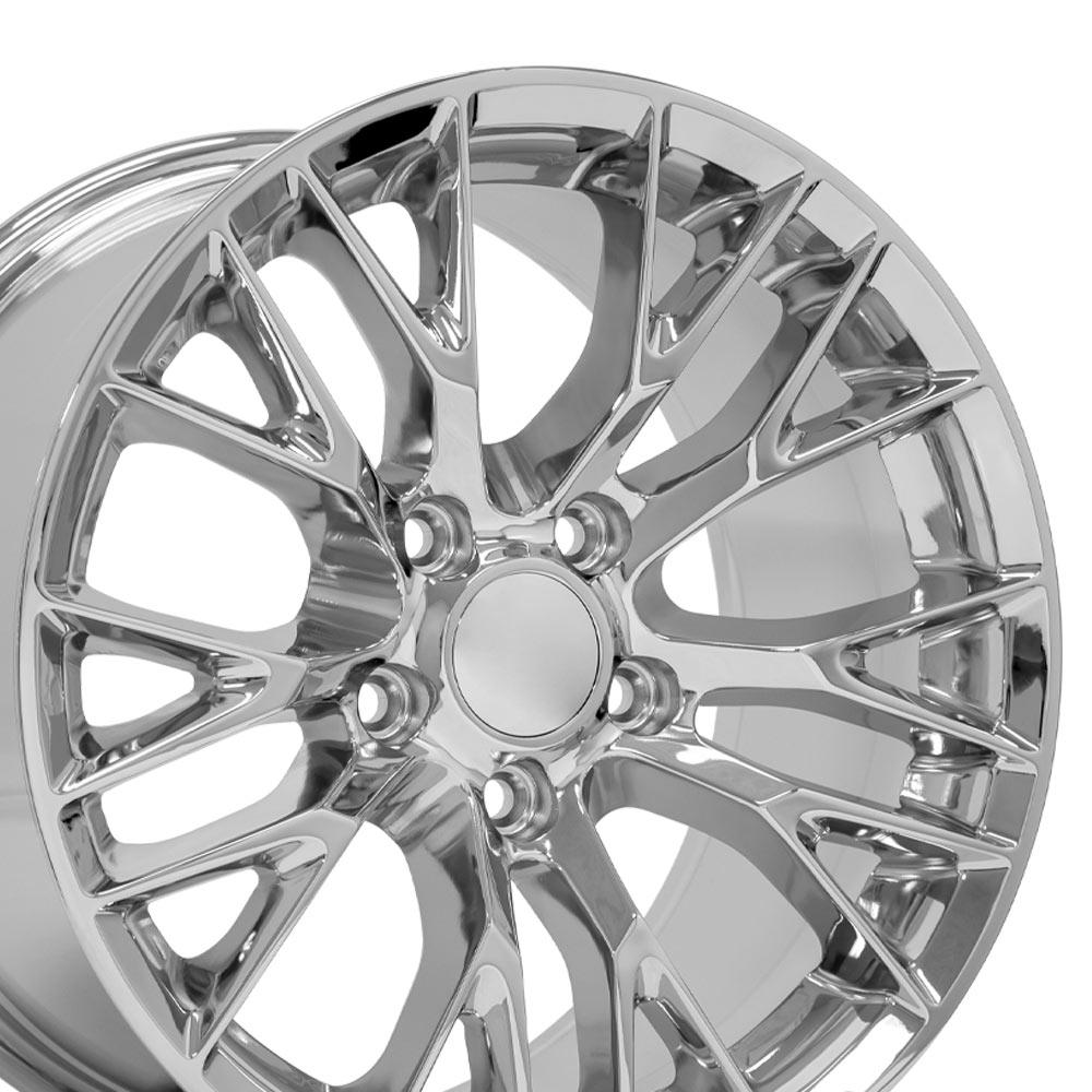17" Replica CV22 fits Chevrolet Corvette C7 Z06 17x9.5 Chrome-SR1 Performance