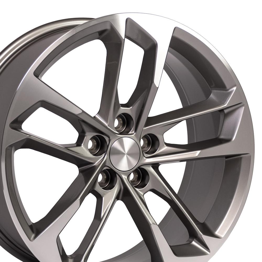 20" Replica CV29 fits Chevrolet Camaro 20x8.5 Gunmetal Mach'd-SR1 Performance