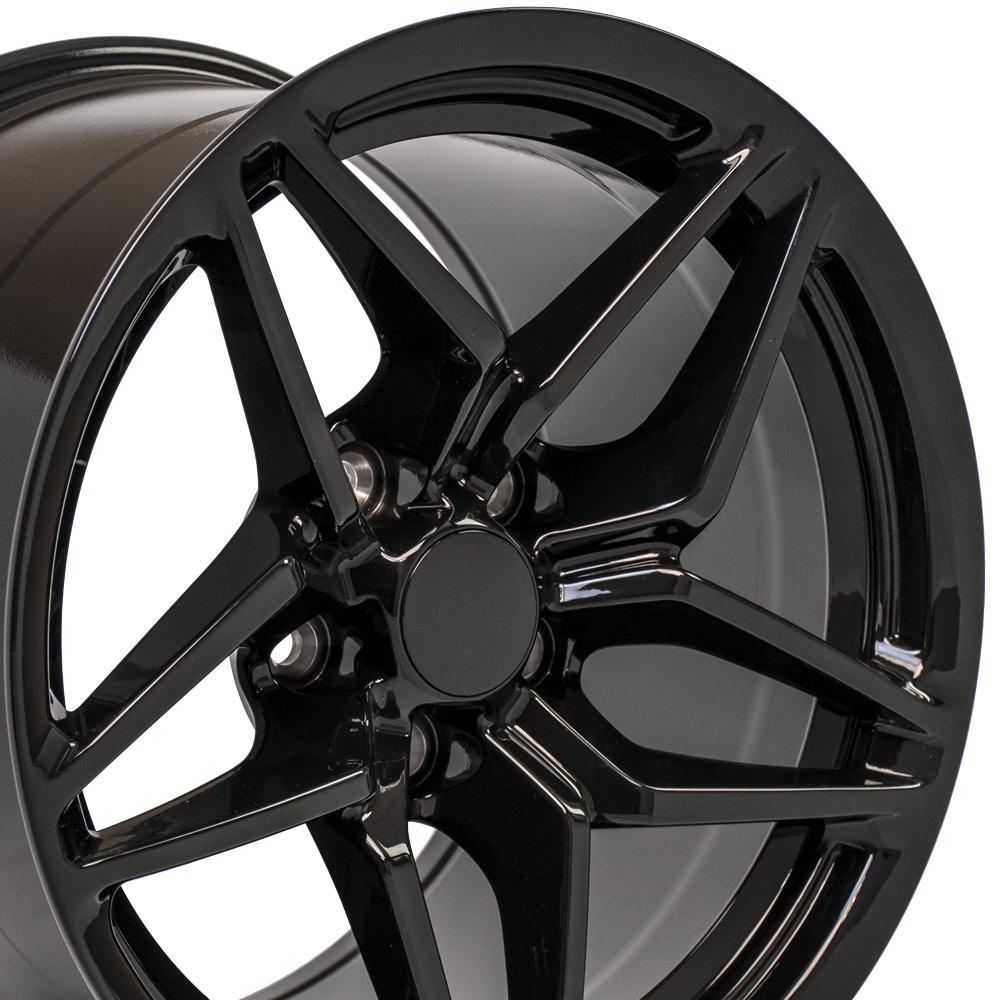 17" Replica CV31 fits Chevrolet Corvette C7 ZR1 17x11 Black-SR1 Performance