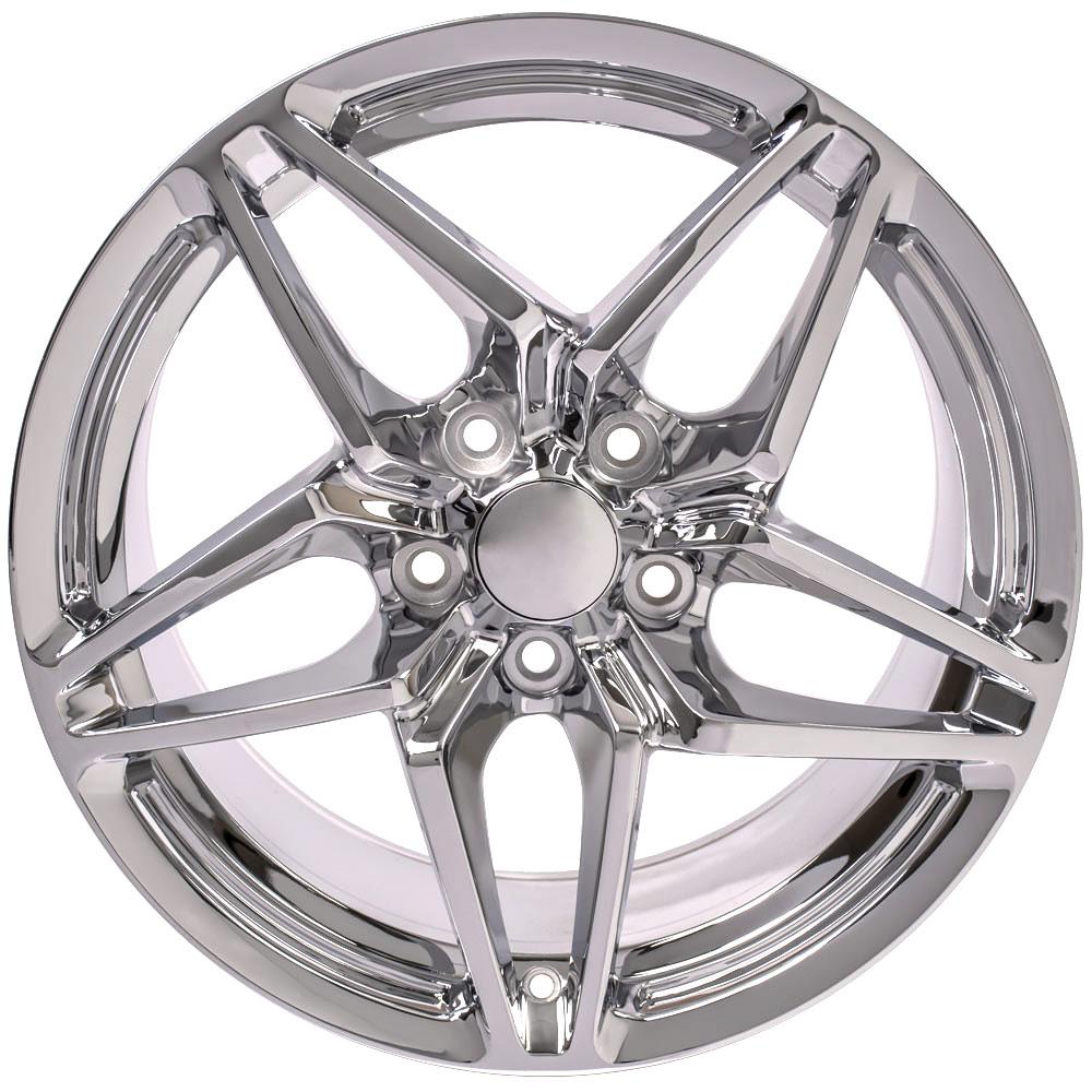 18" Replica CV31 fits Chevrolet Corvette C7 ZR1 18x10.5 Chrome-SR1 Performance