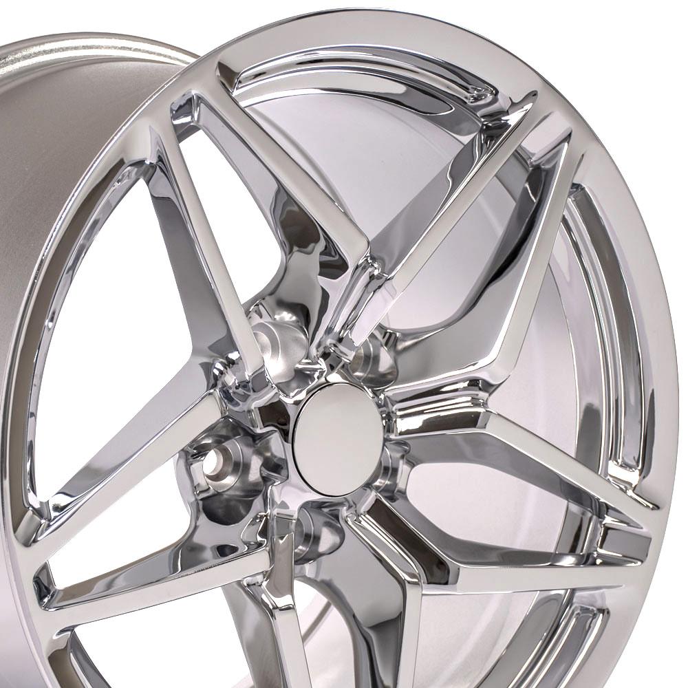 18" Replica CV31 fits Chevrolet Corvette C7 ZR1 18x10.5 Chrome-SR1 Performance