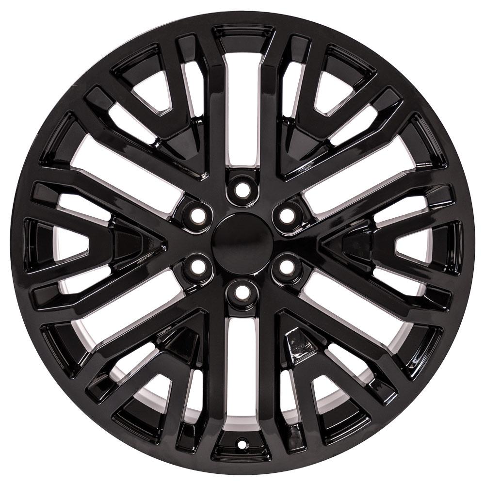 22" Replica CV37 fits GMC Sierra 22x9 Black-SR1 Performance
