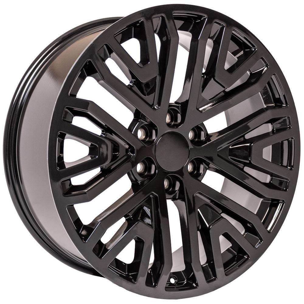 22" Replica CV37 fits GMC Sierra 22x9 Black-SR1 Performance