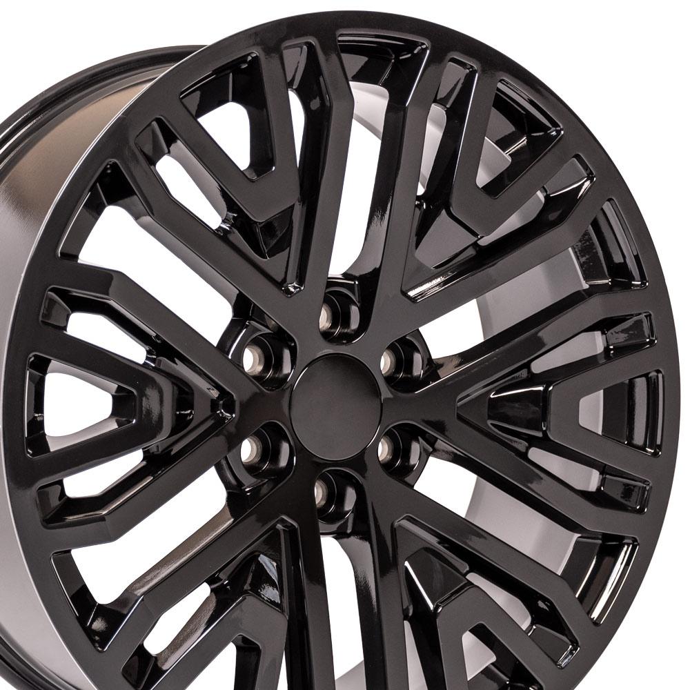 22" Replica CV37 fits GMC Sierra 22x9 Black-SR1 Performance