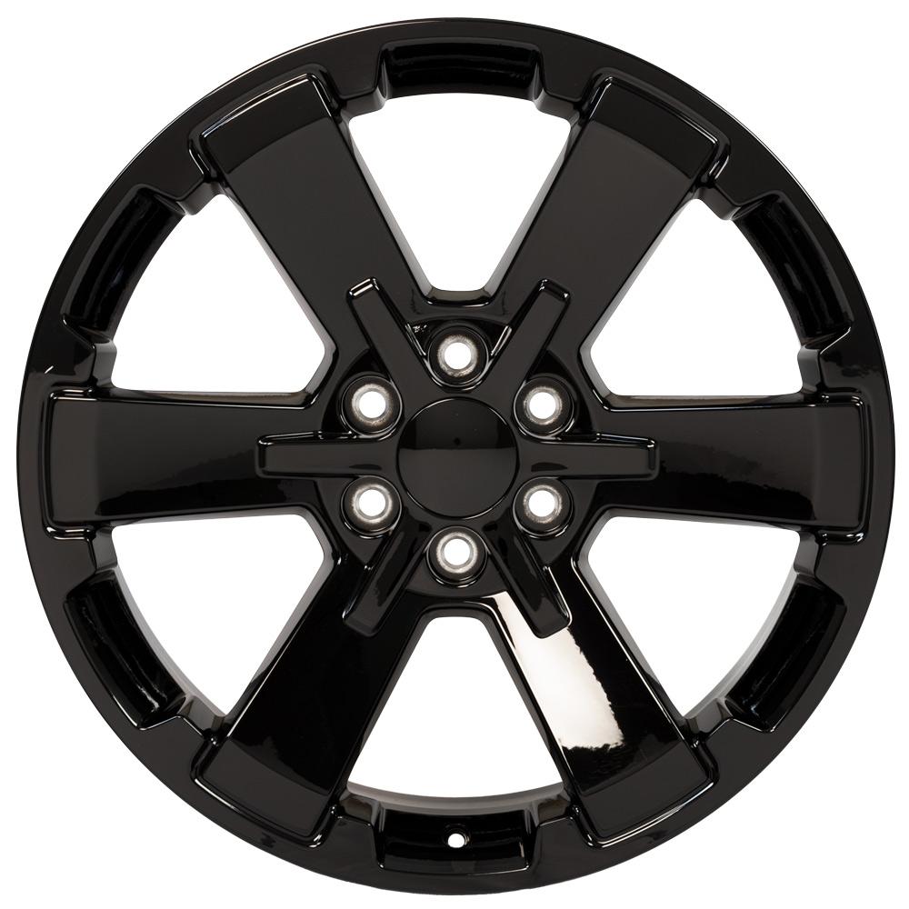 22" Replica CV41B fits Chevy Silverado Rally 22x9 Gloss Black-SR1 Performance