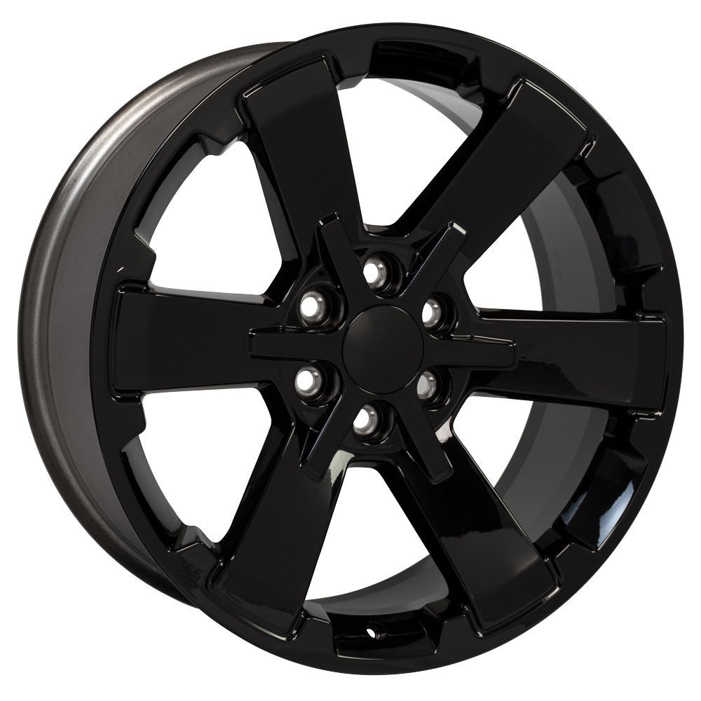 22" Replica CV41B fits Chevy Silverado Rally 22x9 Gloss Black-SR1 Performance