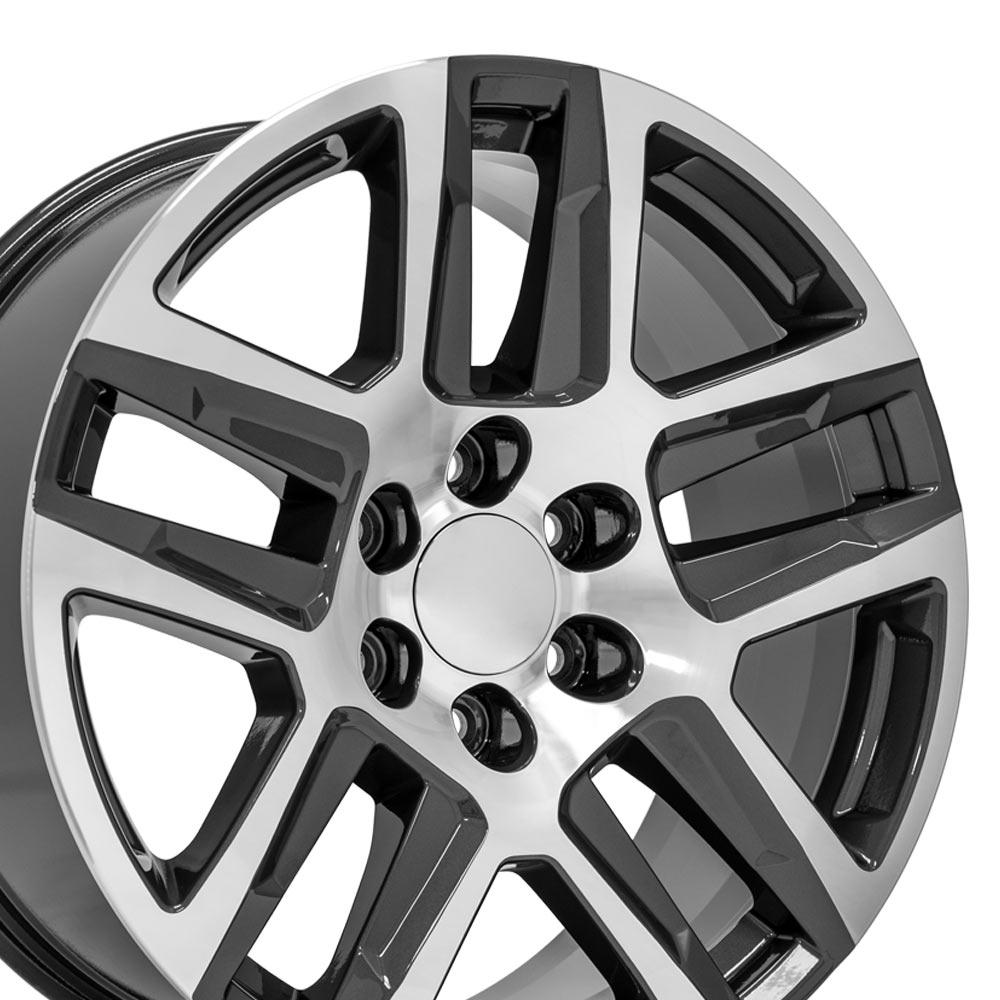 20" Replica CV63 fits Chevrolet Silverado 1500 20x9 Gunmetal Machined-SR1 Performance