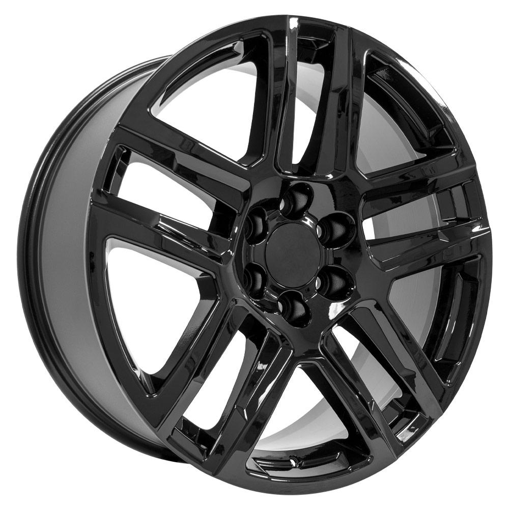 22" Replica CV63 fits Chevrolet Silverado 1500 22x9 Gloss Black-SR1 Performance