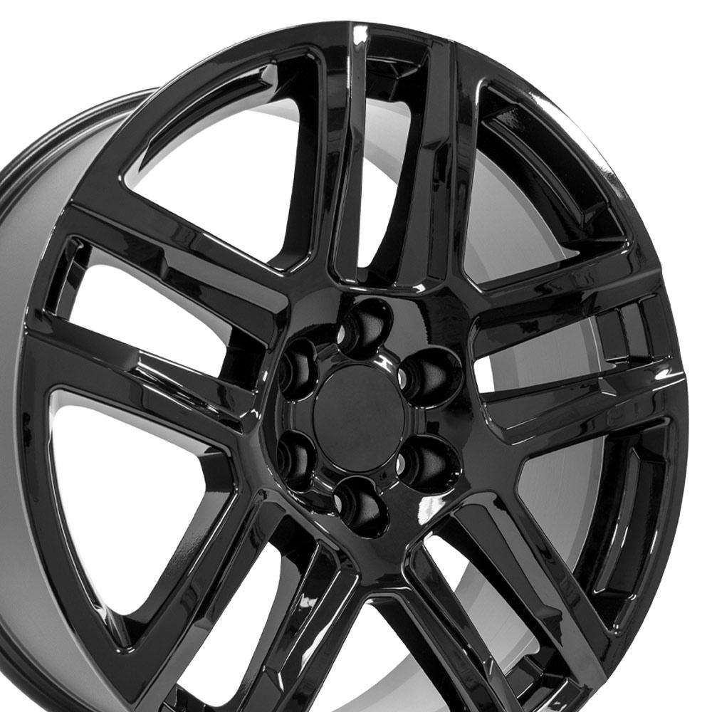 22" Replica CV63 fits Chevrolet Silverado 1500 22x9 Gloss Black-SR1 Performance