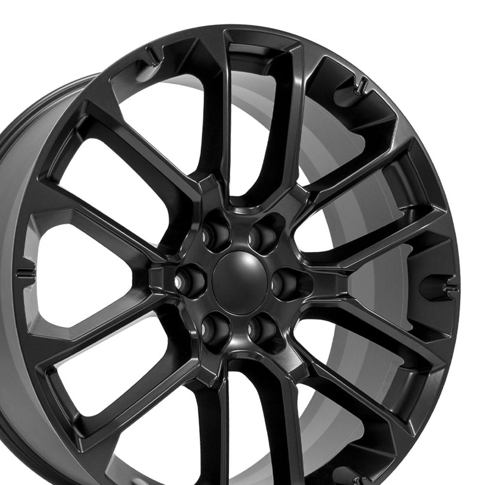 24" Replica CV67 fits Chevrolet Suburban 1500 24x10 Satin Black-SR1 Performance