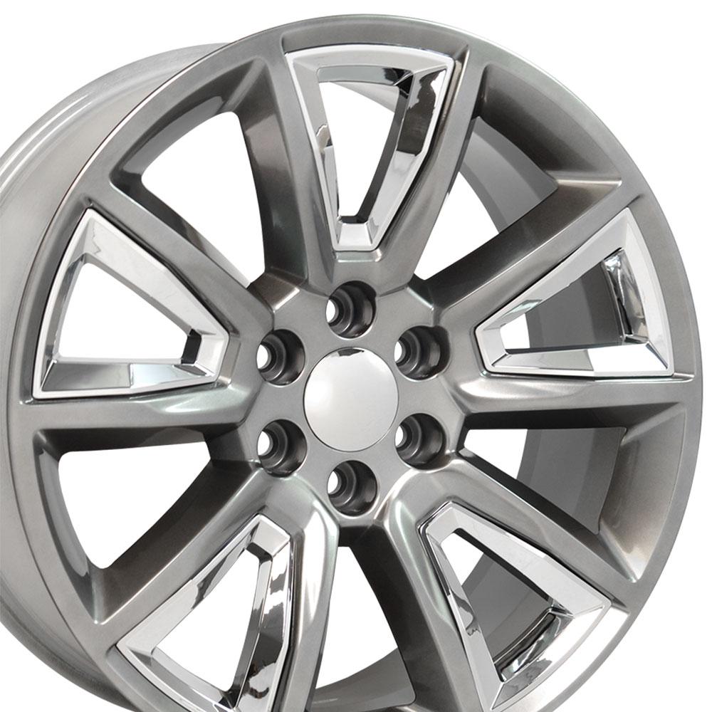 22" Replica CV73B fits Chevrolet Tahoe 22x9 Hyper w/Chrome-SR1 Performance
