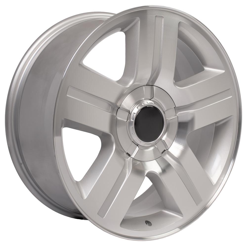 20" Replica CV84 fits Chevrolet Silverado 20x8.5 Silver-SR1 Performance