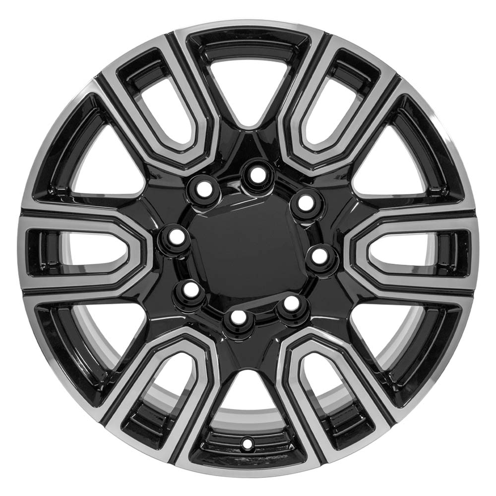 20" Replica CV96B fits GMC Sierra 2500/3500 20x8.5 Black Machined-SR1 Performance