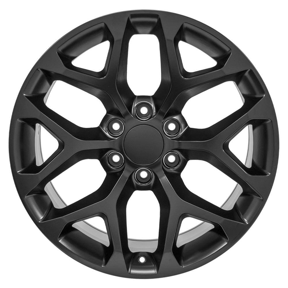 20" Replica CV98B fits Chevy Silverado 20x9 Satin Black-SR1 Performance