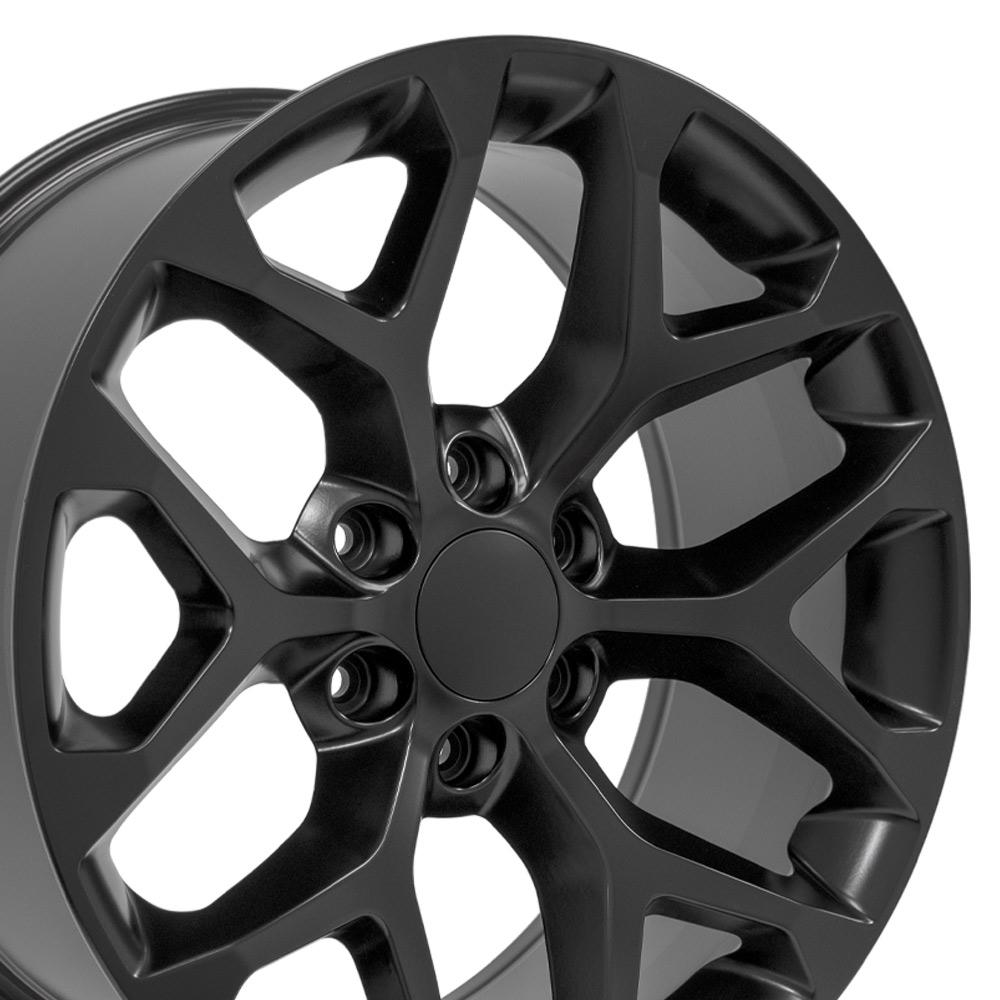 20" Replica CV98B fits Chevy Silverado 20x9 Satin Black-SR1 Performance