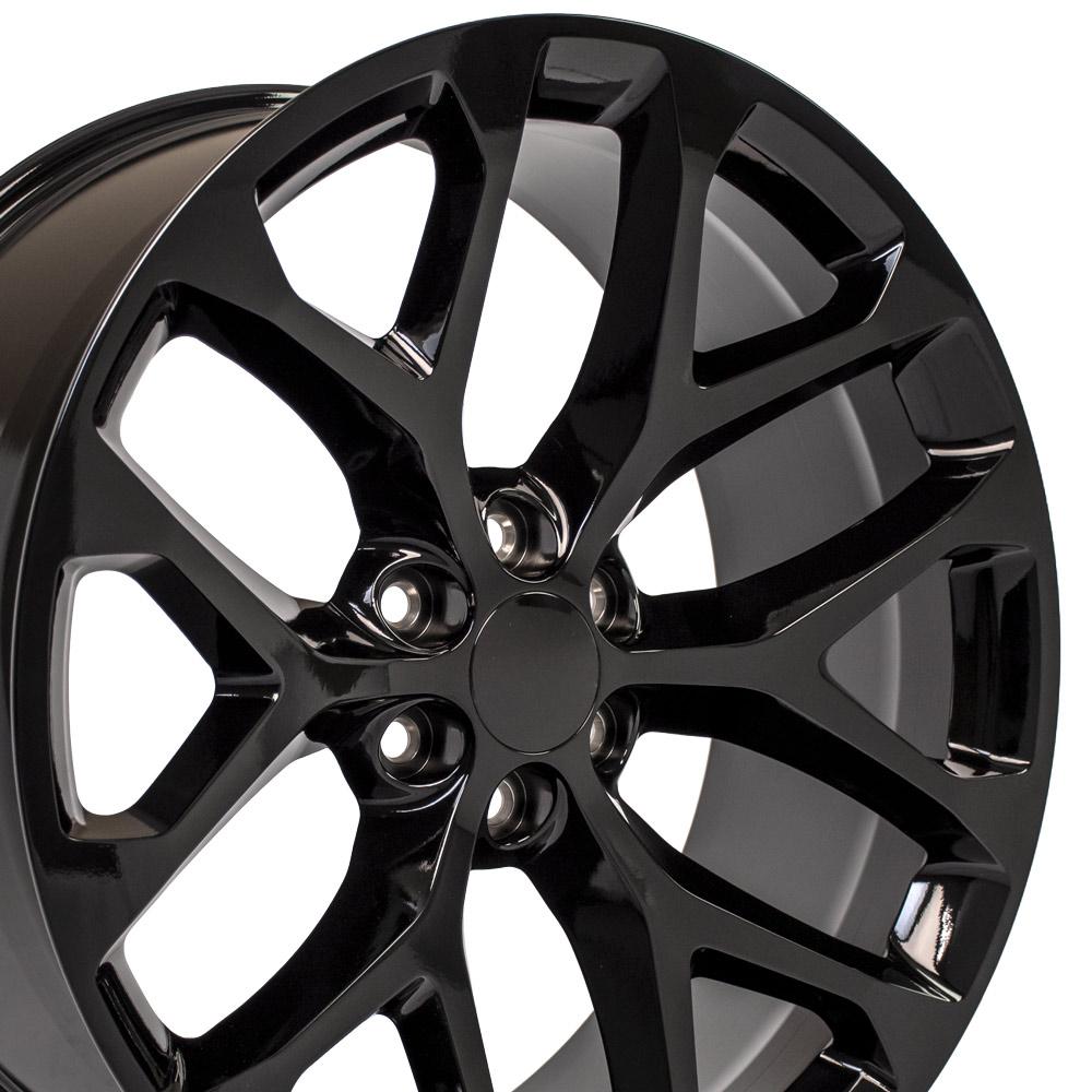 24" Replica CV98B fits Chevy Silverado 24x10 Gloss Black-SR1 Performance