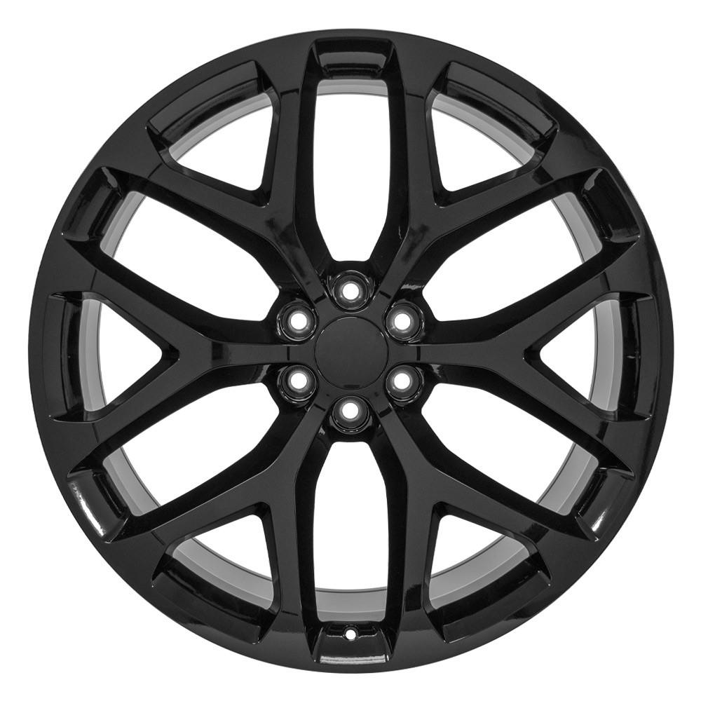 26" Replica CV98B fits Chevy Silverado 26x10 Black-SR1 Performance