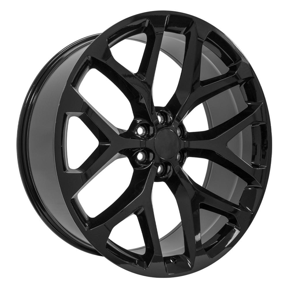 26" Replica CV98B fits Chevy Silverado 26x10 Black-SR1 Performance