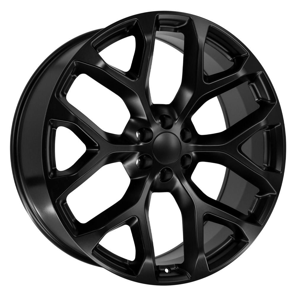 26" Replica CV98B fits Chevy Silverado 26x10 Satin Black-SR1 Performance