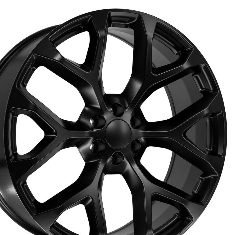 26" Replica CV98B fits Chevy Silverado 26x10 Satin Black-SR1 Performance