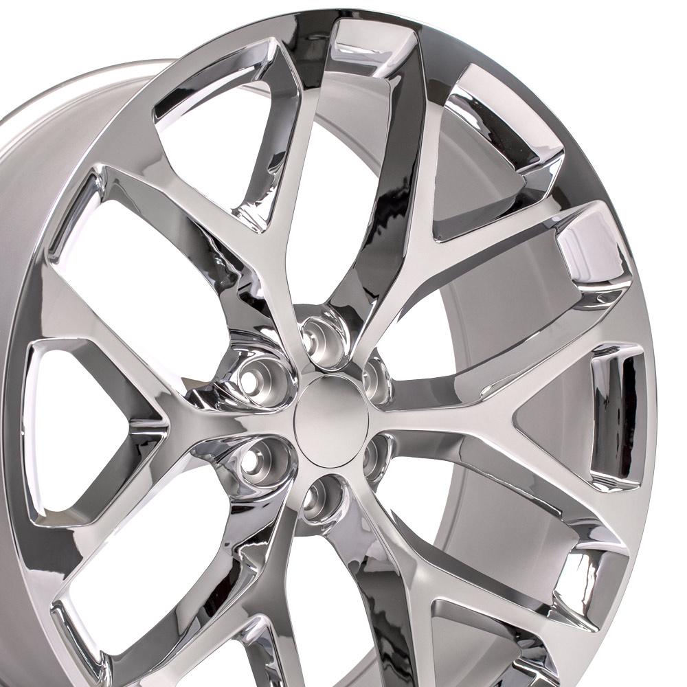 26" Replica CV98B fits Chevy Silverado 26x10 Chrome-SR1 Performance