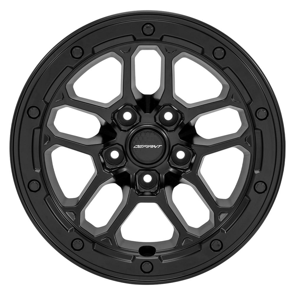 DEFIANT DF01 17x8 5x5" +12et in Satin Black-SR1 Performance