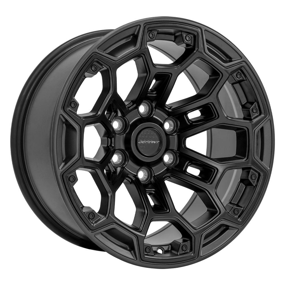 DEFIANT DF03 18x9 6x5.5" -12et in Satin Black w/ Satin Charcoal-SR1 Performance