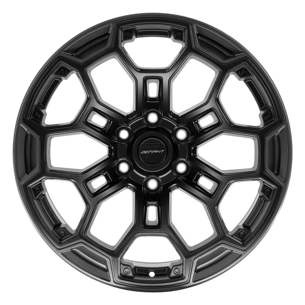 DEFIANT DF03 20x9 6x5.5" -12et in Satin Black w/ Satin Charcoal-SR1 Performance