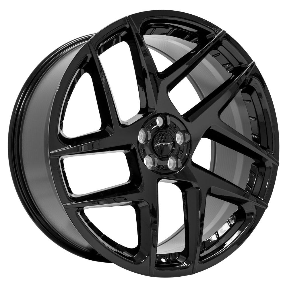 DEFIANT DF05 22x10 5x120mm +37et in Gloss Black-SR1 Performance