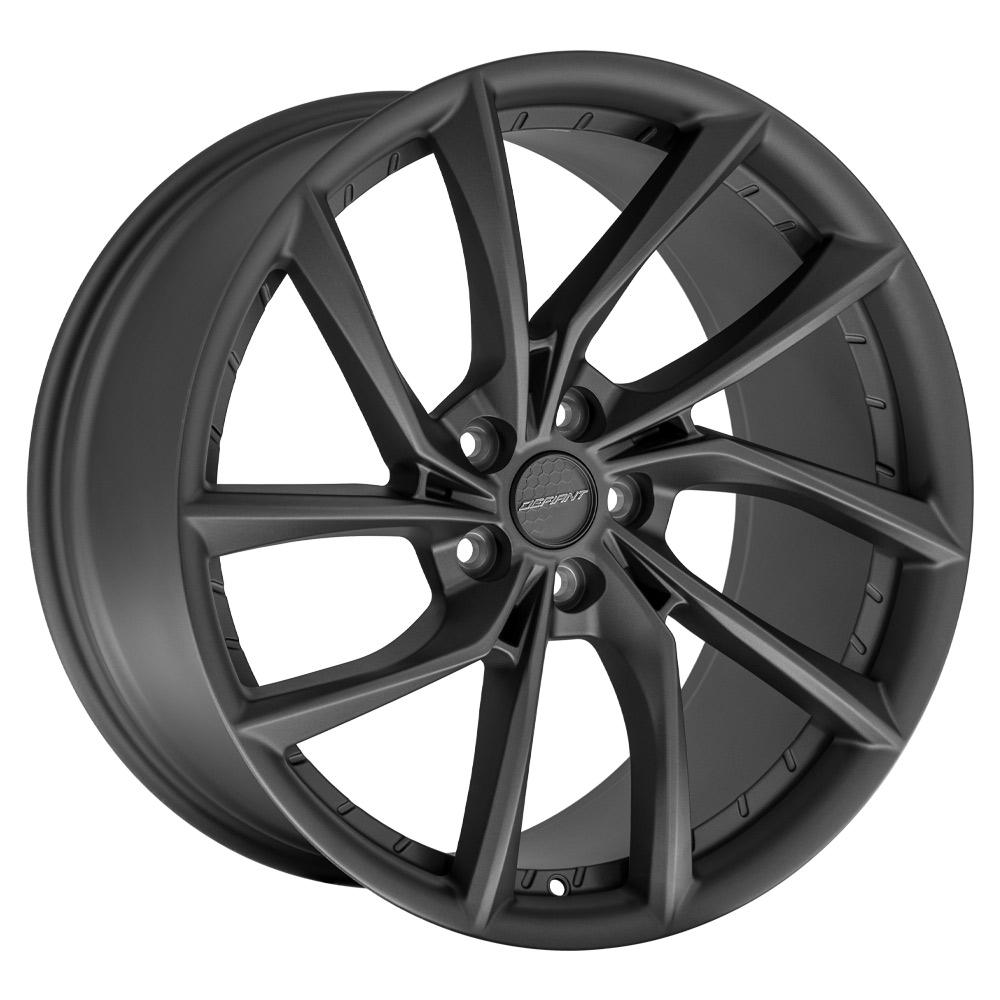 DEFIANT DF06 20x10 5x120mm +35et in Dark Satin Charcoal-SR1 Performance