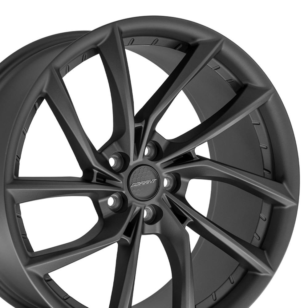 DEFIANT DF06 20x10 5x120mm +35et in Dark Satin Charcoal-SR1 Performance