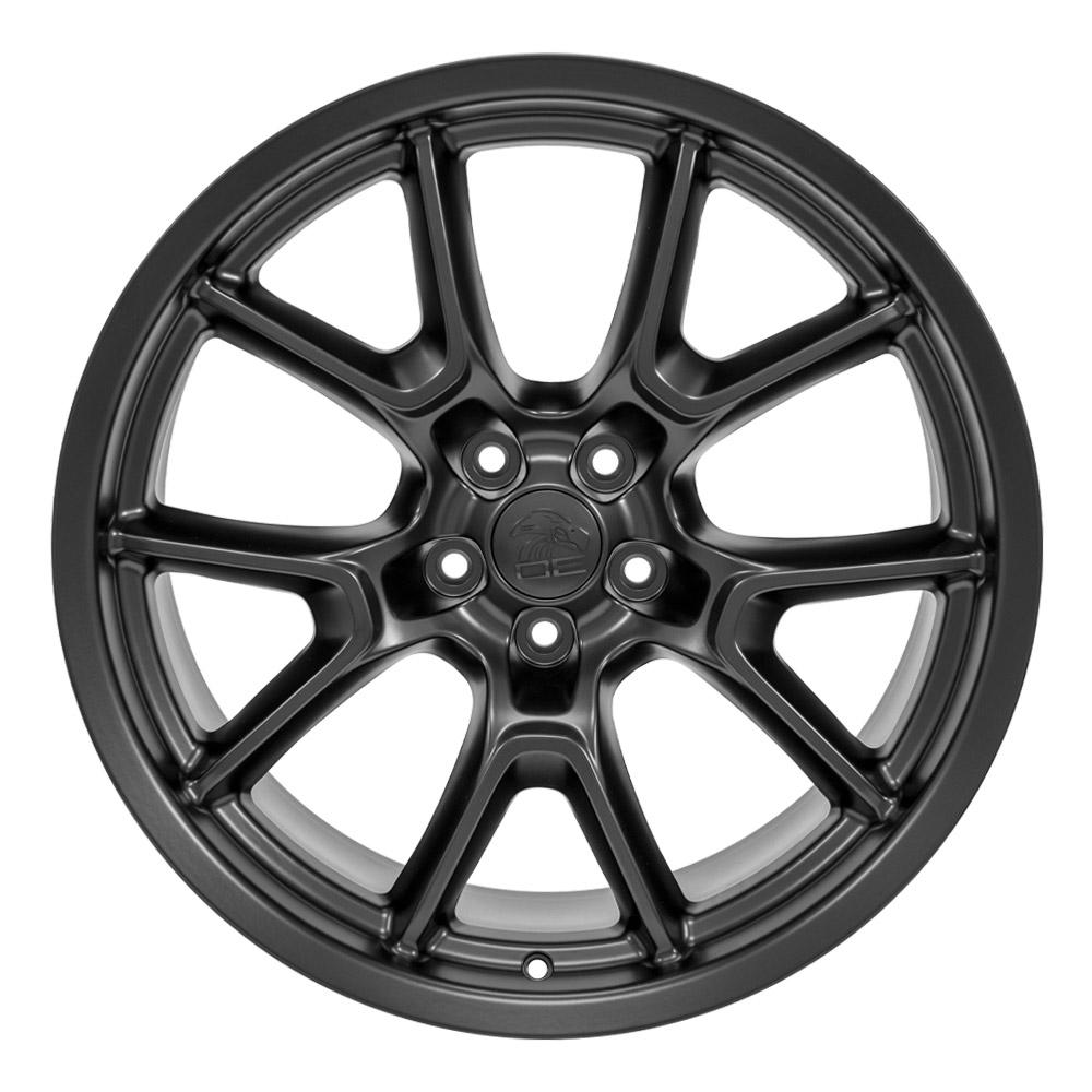 20" Replica DG21 fits Dodge Challenger 20x9 Satin Black-SR1 Performance