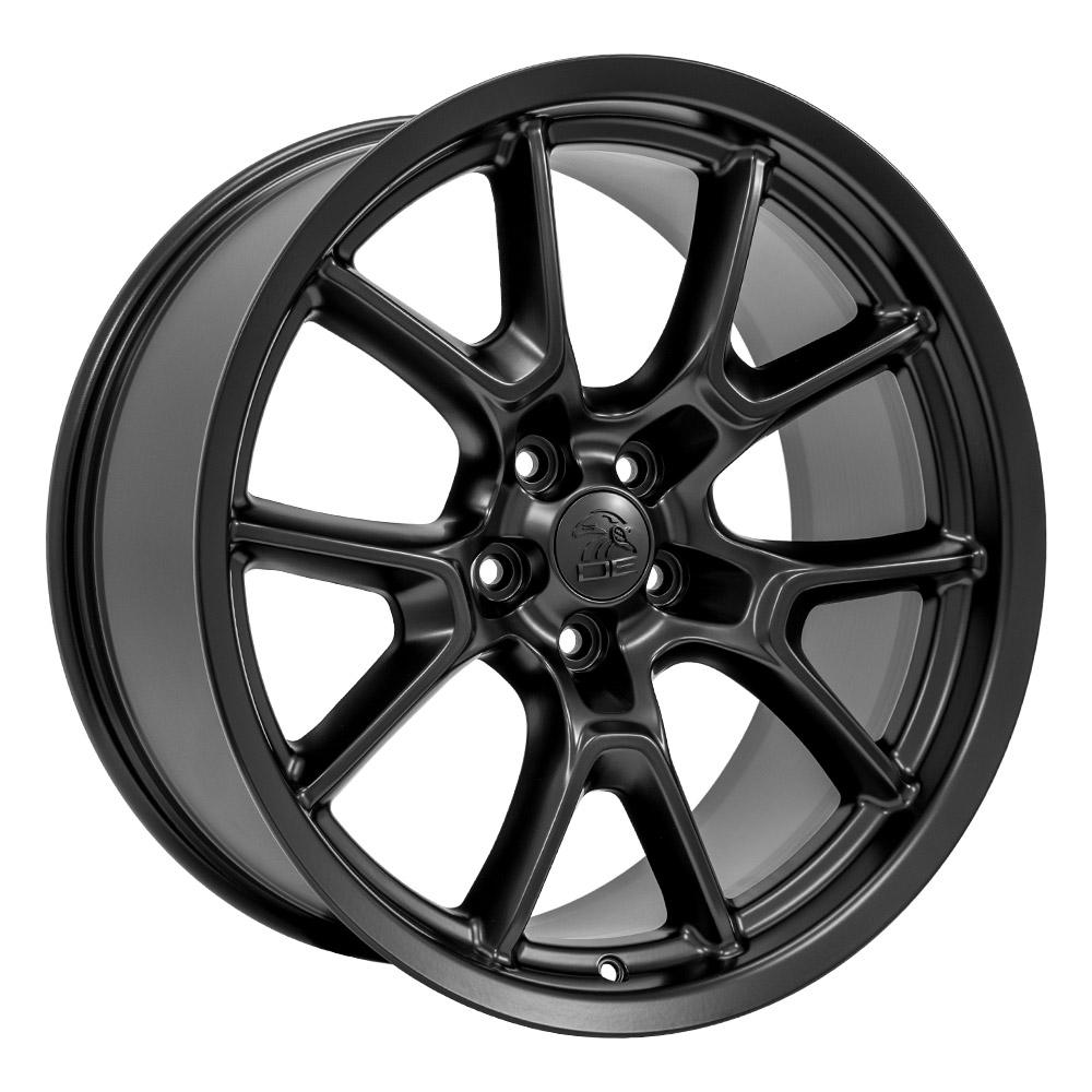 20" Replica DG21 fits Dodge Challenger 20x9 Satin Black-SR1 Performance