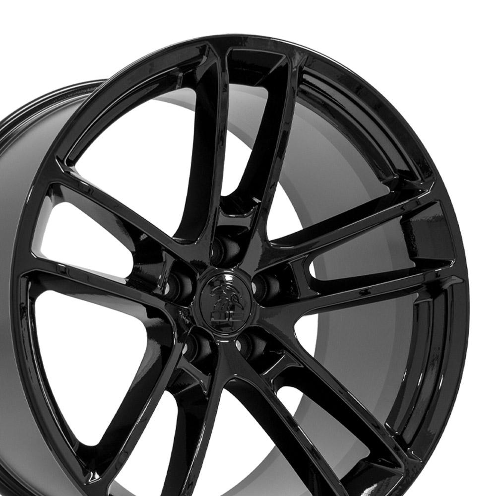 20" Replica DG23 fits Dodge Challenger 20x10 Gloss Black-SR1 Performance
