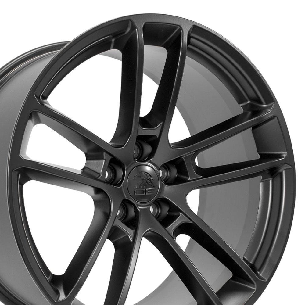 20" Replica DG23 fits Dodge Challenger 20x10 Satin Black-SR1 Performance