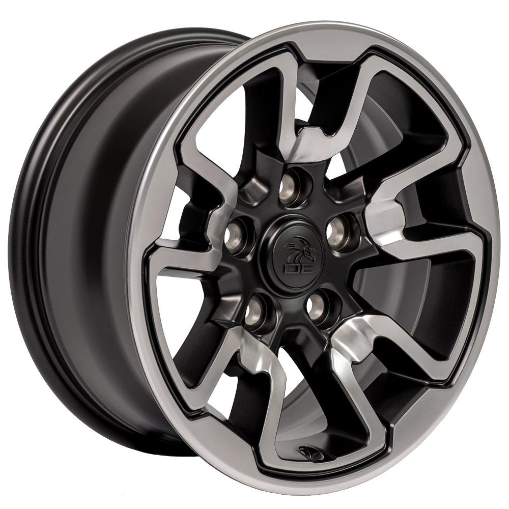 17" Replica DG55 fits Dodge RAM Rebel 17x8 Polished w/Satin-SR1 Performance