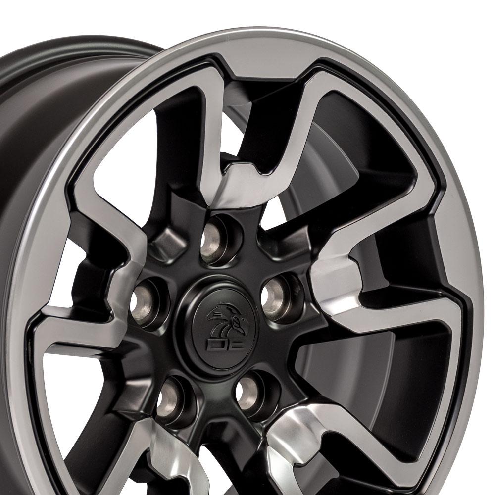 17" Replica DG55 fits Dodge RAM Rebel 17x8 Polished w/Satin-SR1 Performance