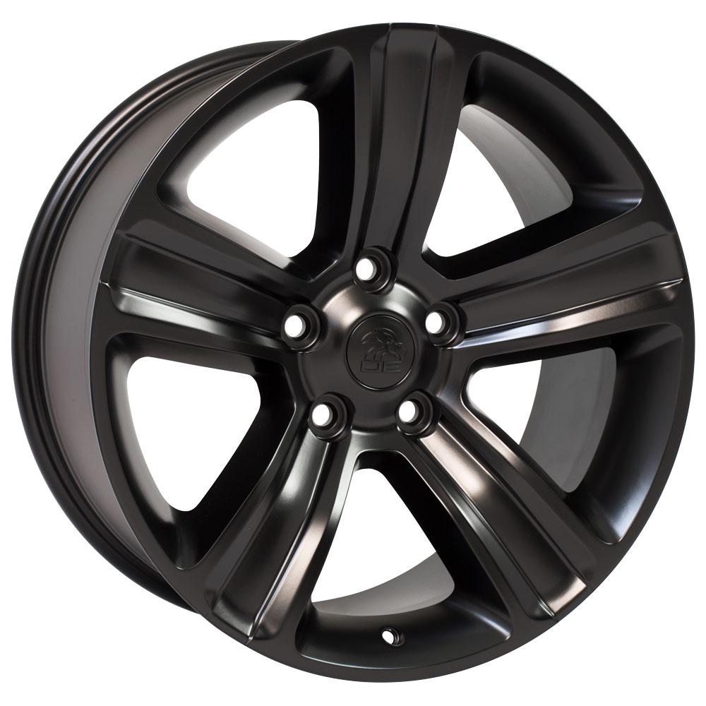 20" Replica DG65 fits Dodge RAM 20x9 Black-SR1 Performance