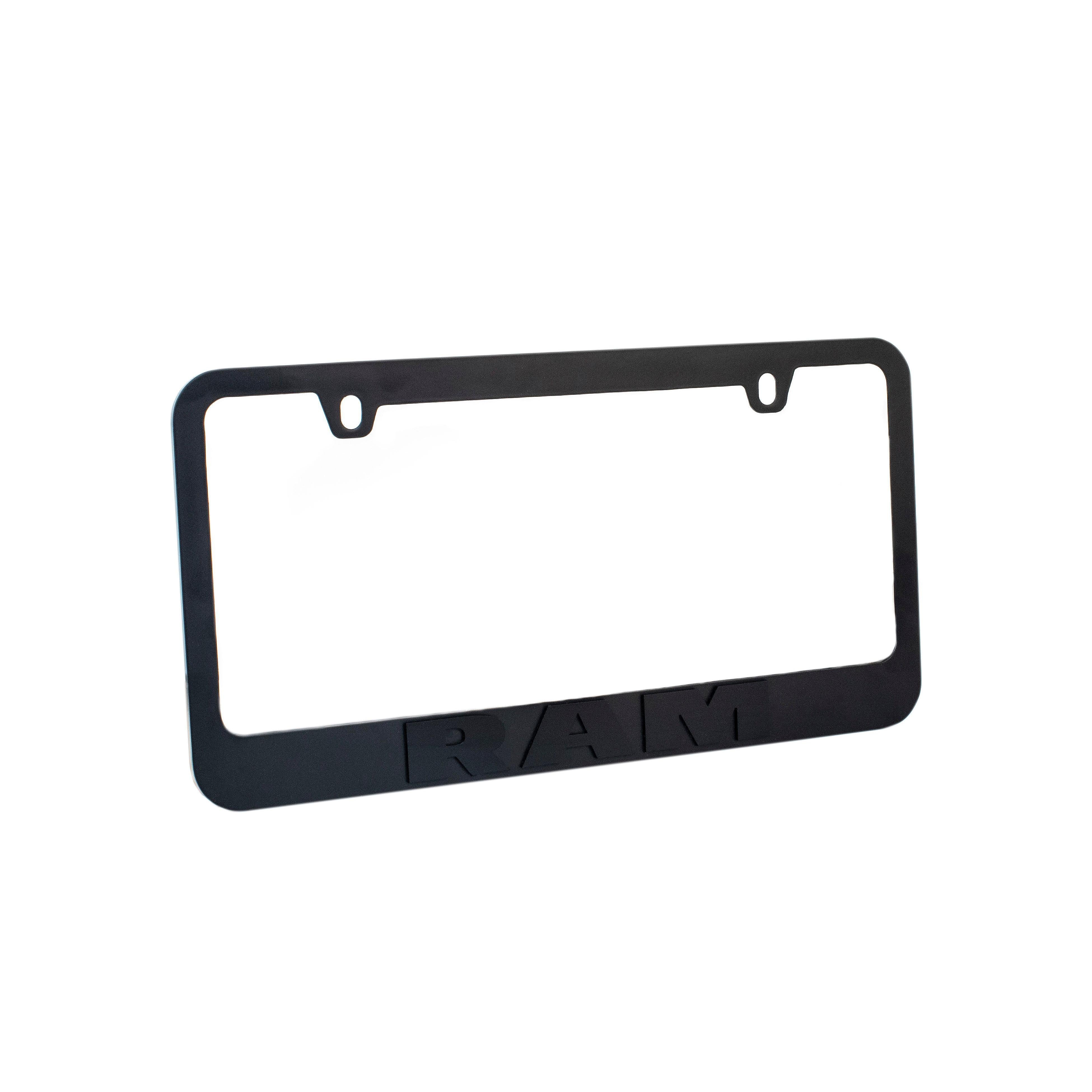 Dodge Ram License Plate Frame - Black with Black-SR1 Performance
