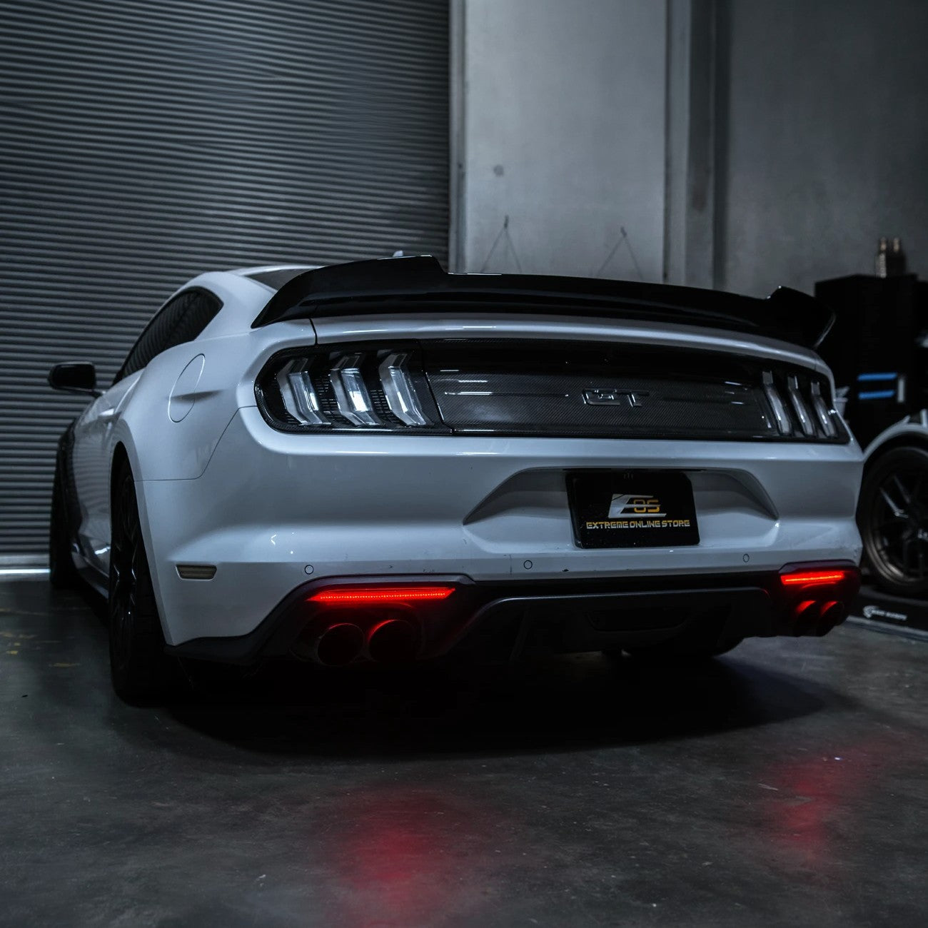 2018-23 Ford Mustang S550 | Rear Bumper Red LED Reflector Light Set