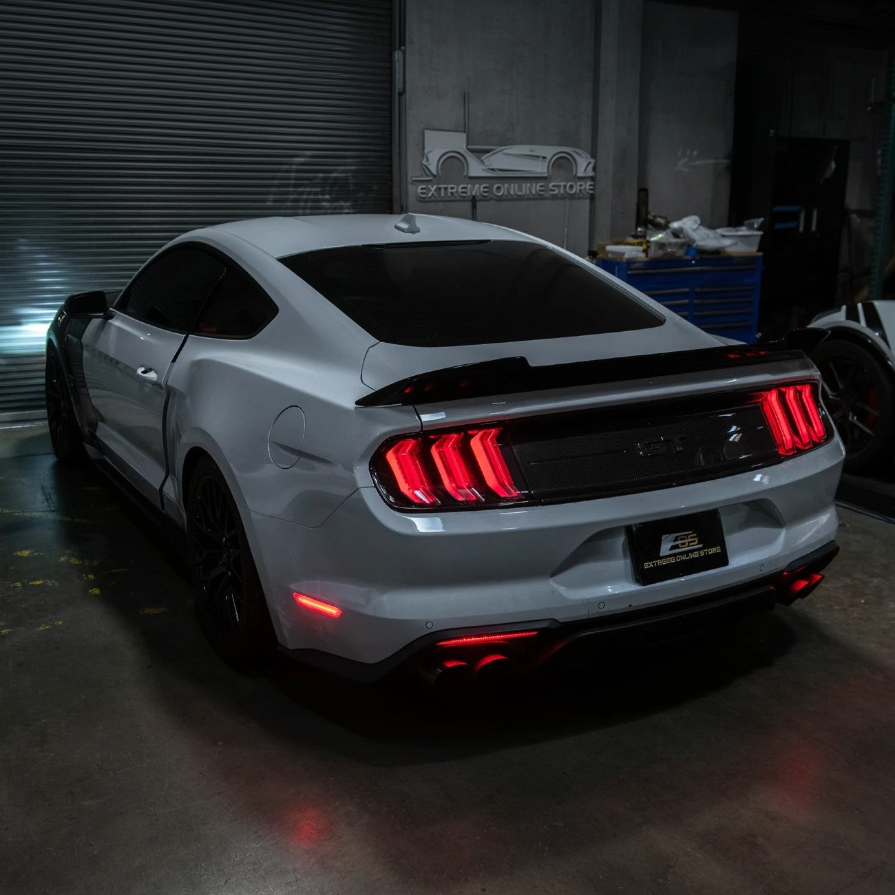 2018-23 Ford Mustang S550 | Rear Bumper Red LED Reflector Light Set